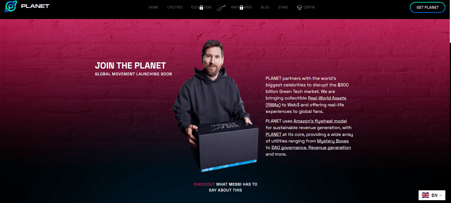 Ліонель Мессі із Mystery Box у руках. Джерело planetrefi.com