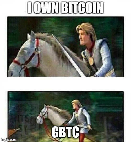Мем о GBTC. Источник: неизвестен