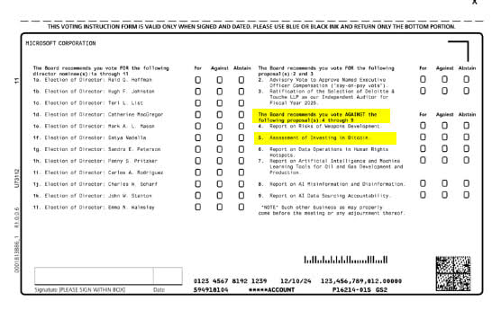 Microsoft’s Resolution Source: SEC Website