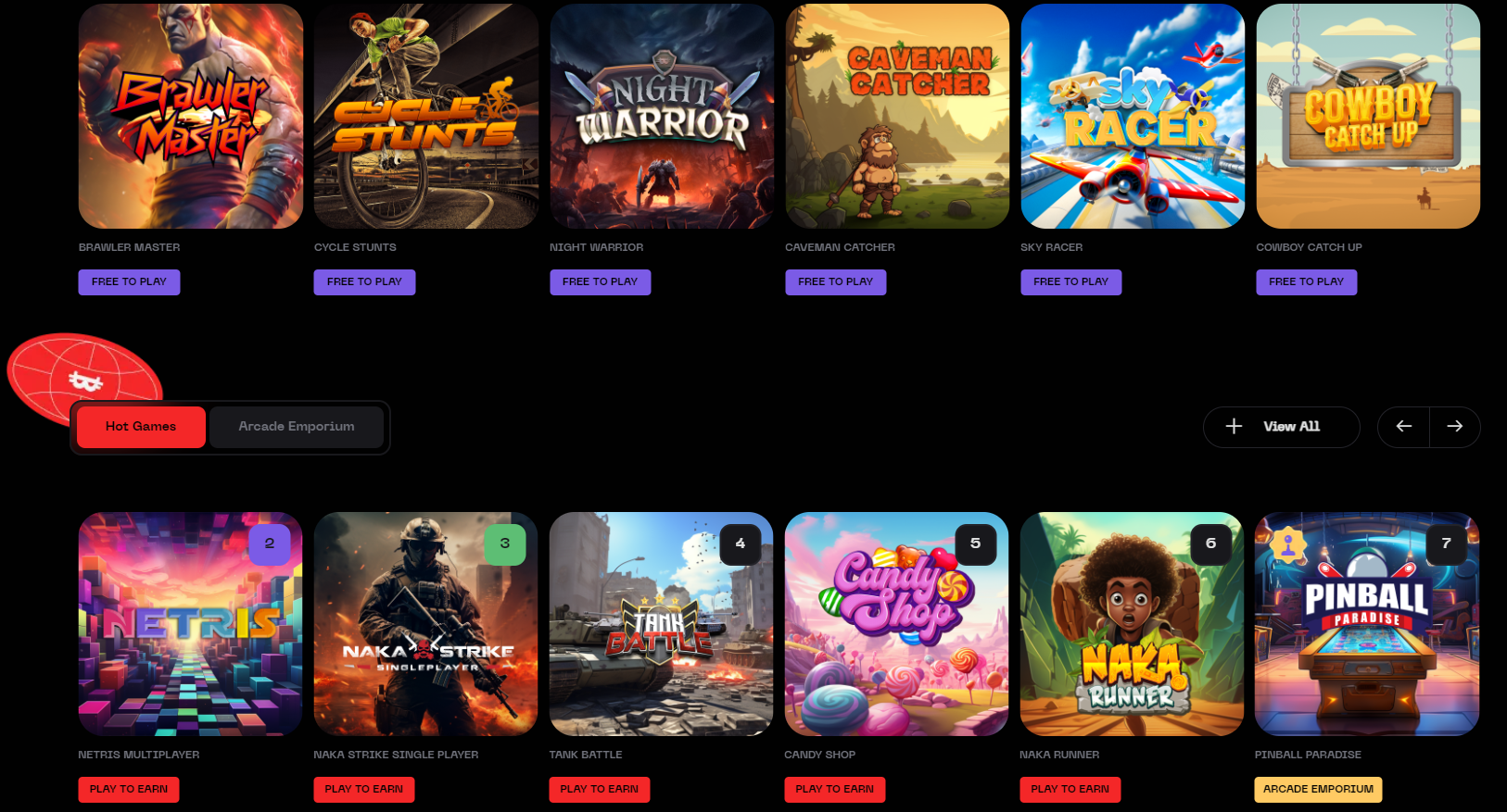A Game Catalog at Nakamoto Games. Source: www.nakamoto.games