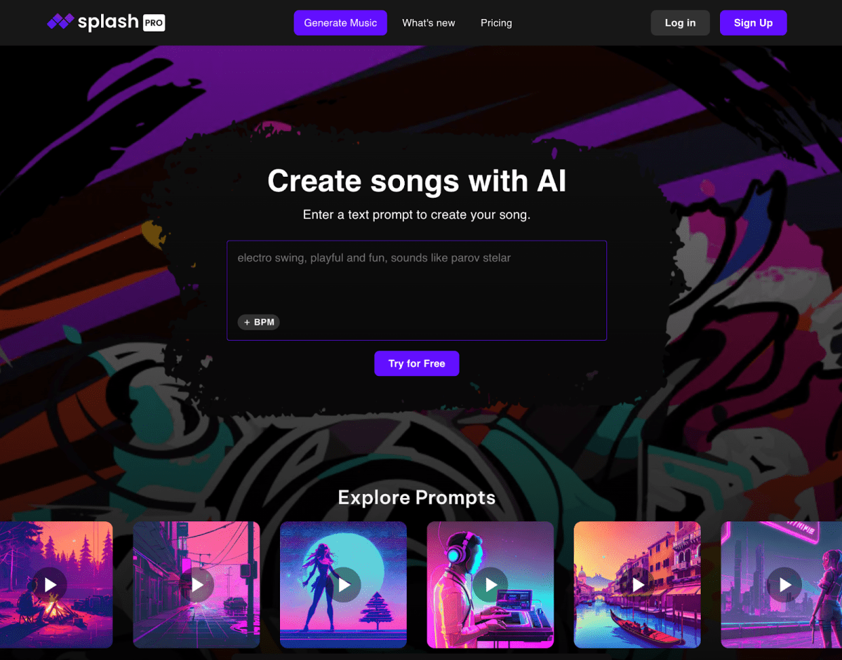 BeatBot’s interface is notably user-friendly. Source: splashmusic