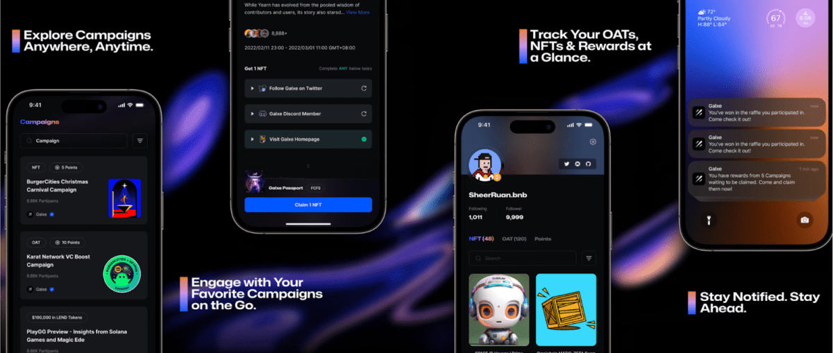 Мобильное приложение Galxe. Источник: blog.galxe.com