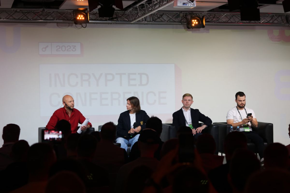 Participants of the panel discussion on stage. Photo: GNcrypto