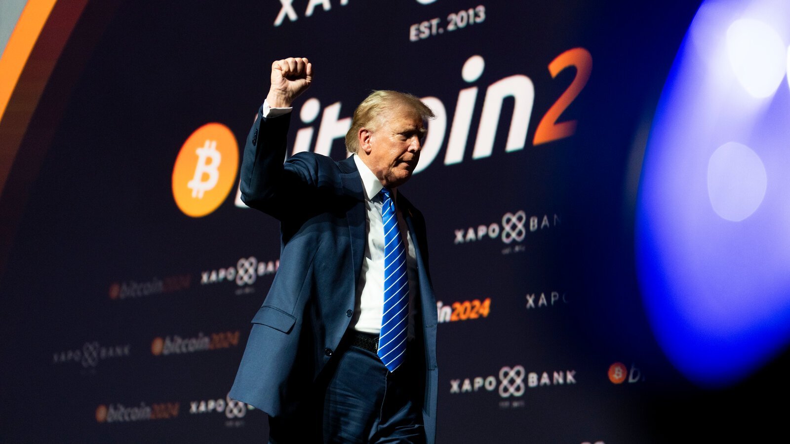 Donald Trump attending the Crypto Conference in Nashville. Source: NYT