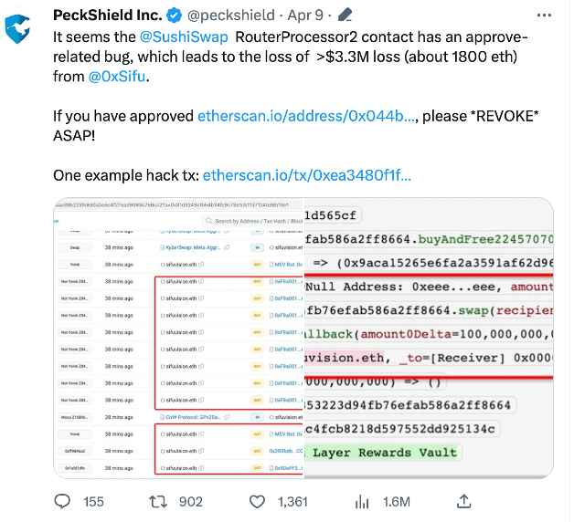 Джерело: твітер PeckShield