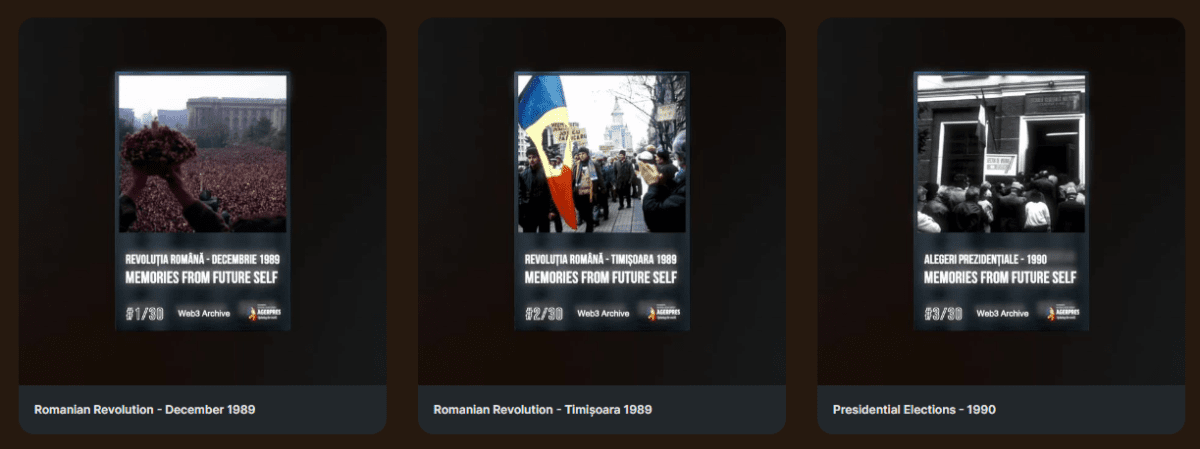 NFT-კოლექცია Memories of Future Self от AGERPRES წყარო: ICI D|Services