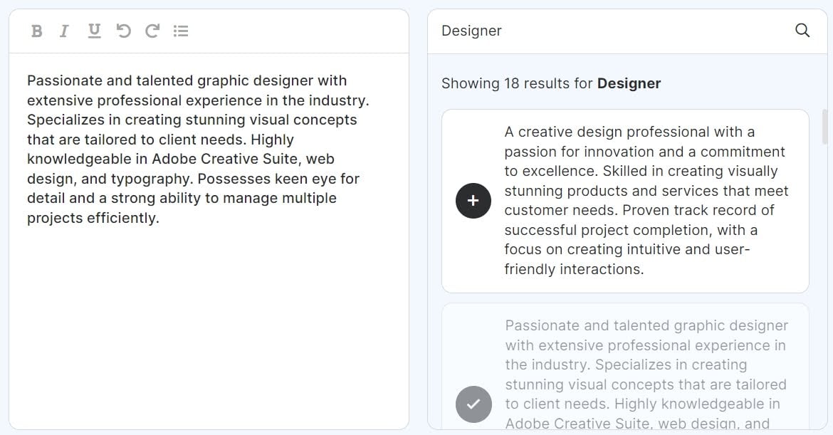 Resume Genius создает блоки для мотивационного письма