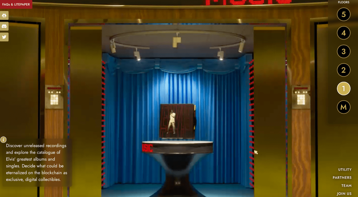 A 5-storey Presley museum in the metaverse. Source: Presley’s metaverse