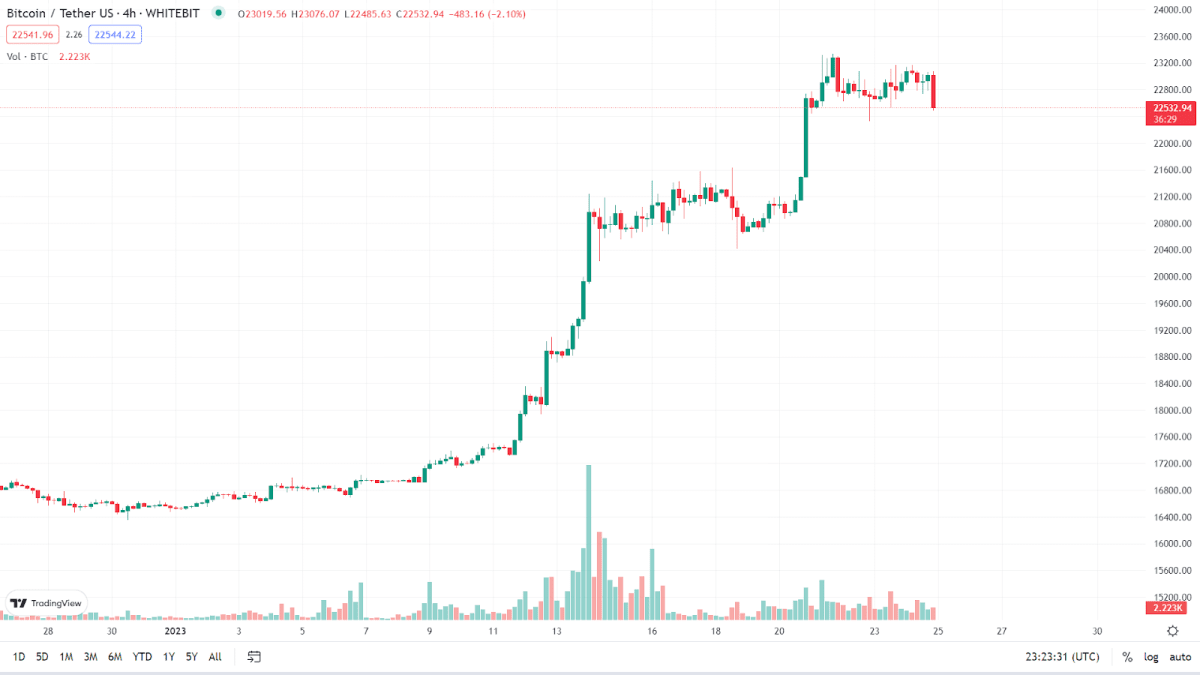 Курс BTC (WhiteBIT)