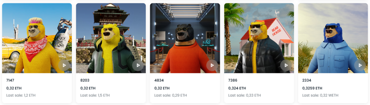 Источник: opensea.io/collection/partybear