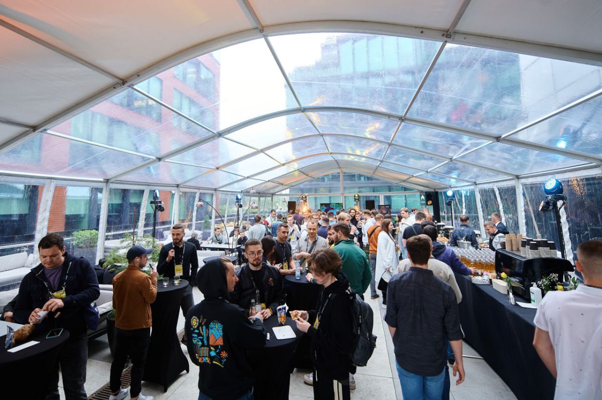 A guest area at the event. Photo: Incrypted