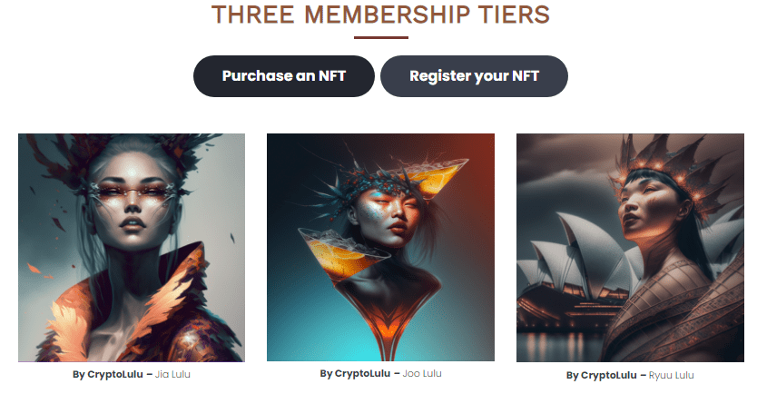 Different membership levels provide access to different packages of privileges.