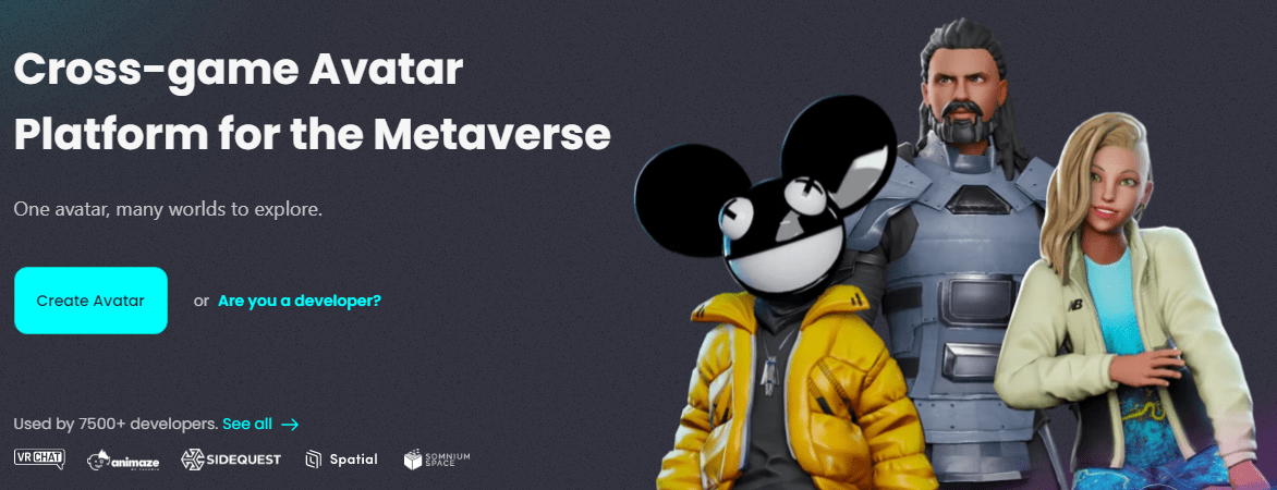 The platform adheres to the principle of "One avatar to explore different worlds".