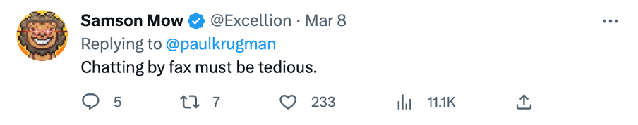 Source: Krugman’s Twitter