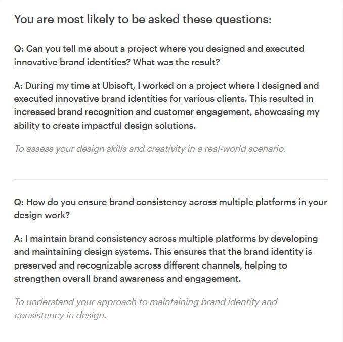 Список возможных вопросов работодателя