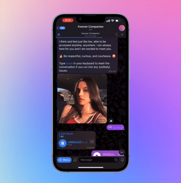 Caryn AI от звезды Snapchat Кэрин Марджори Источник: https://twitter.com/BEASTMODE