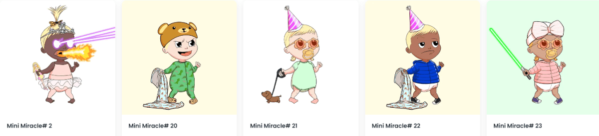 Коллекция NFT Mini Miracles Источник: https://opensea.io/collection/mini-miracles