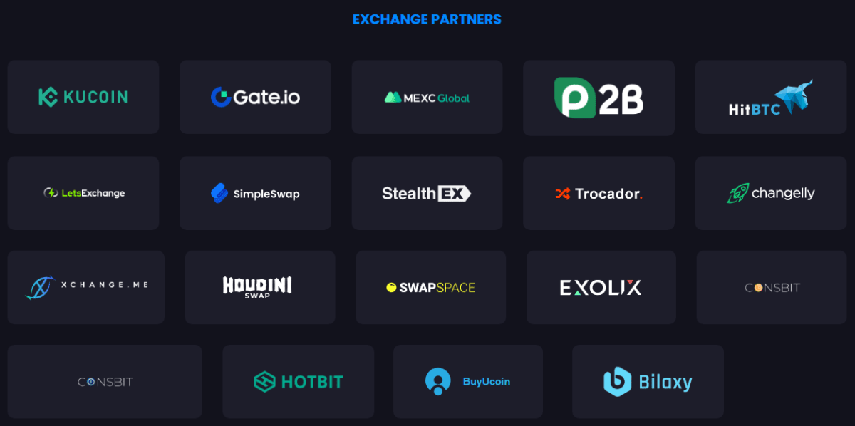 Exchanges and trading platforms for buying and exchanging BDX.