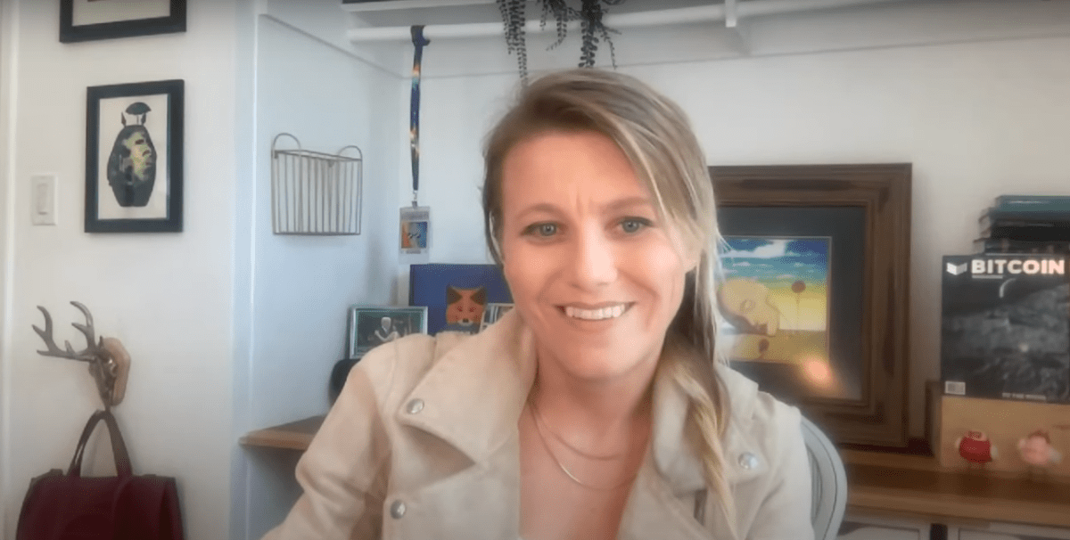 Тейлор Монахан, создательница кошелька MyCrypto. Источник: Youtube