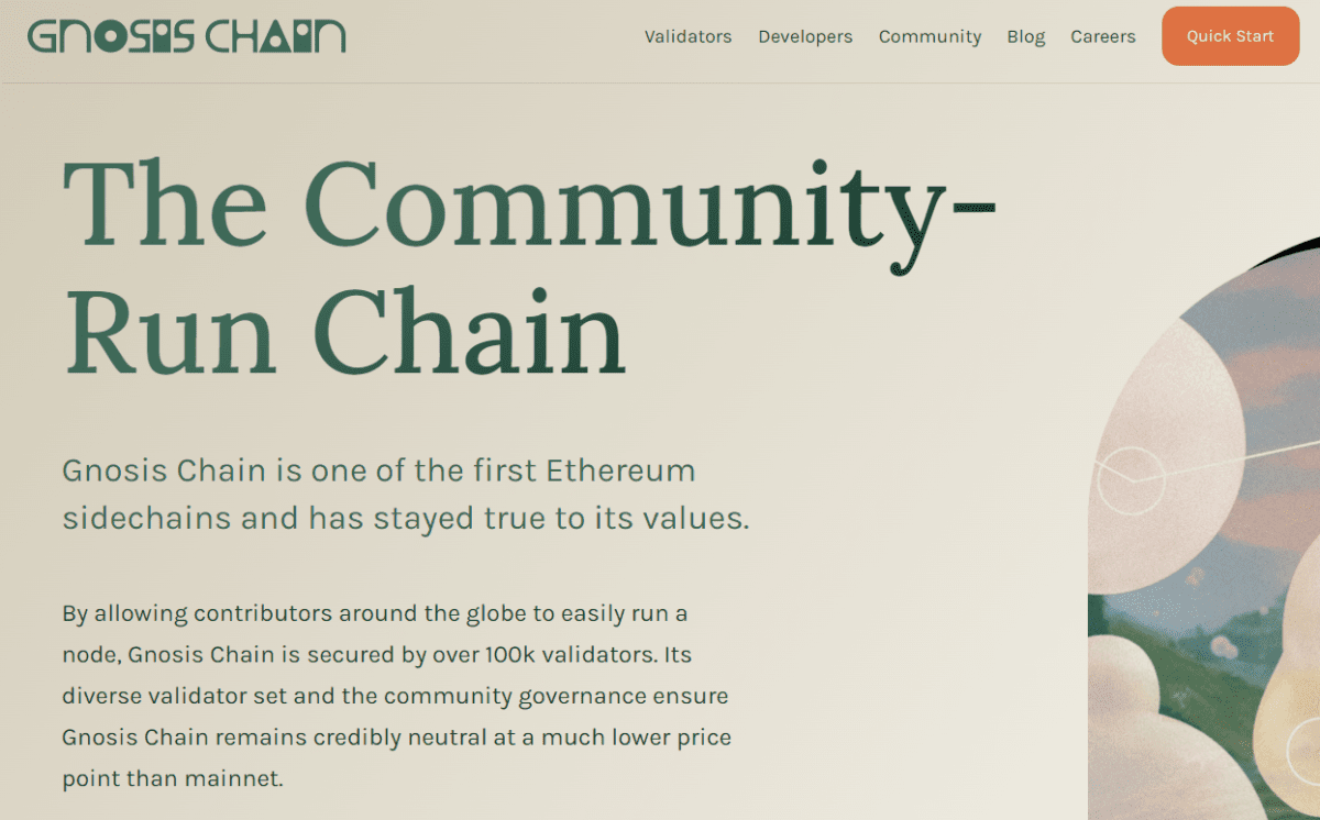 Gnosis website homepage