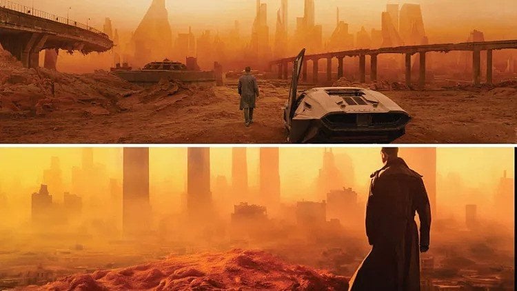 Scene from Blade Runner 2049 Trailer and a picture from Tesla’s presentation. Source: Euronews 