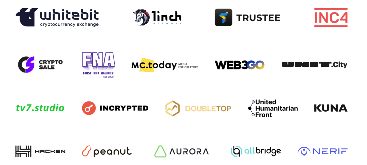 Партнеры мероприятия Источник: https://www.ethkyiv.org