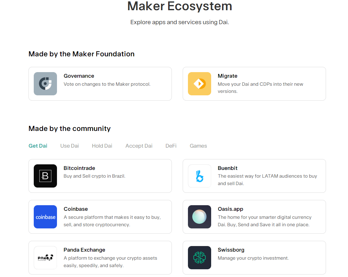 Екосистема MakerDAO