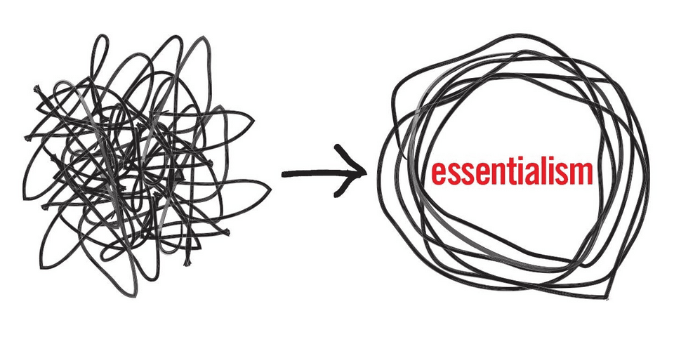 The essence of essentialism lies in filtering out excess to concentrate on the core. Source: karlnaumann.com