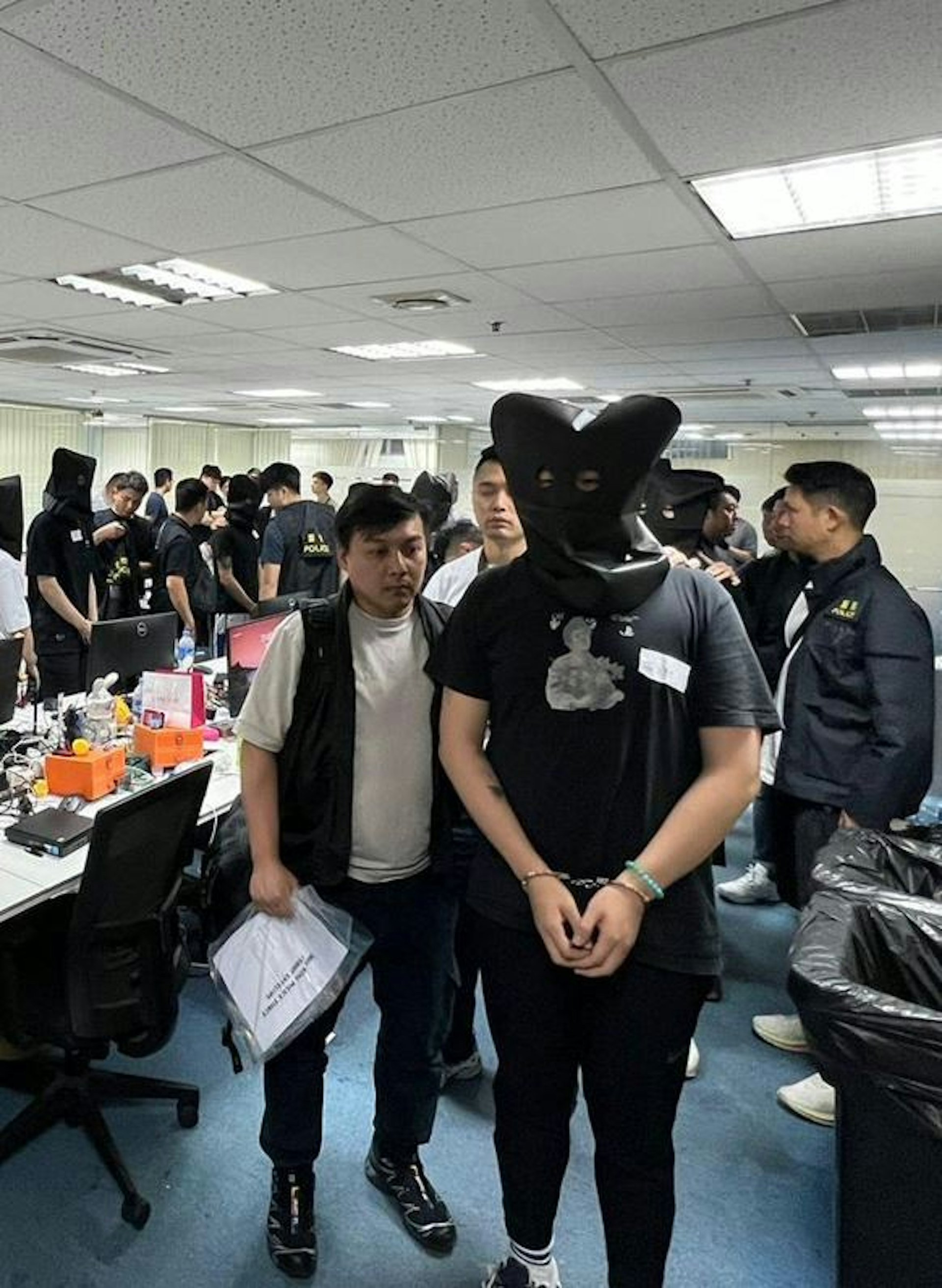The police in Hong Kong arrested 27 people in a $46.3M Crypto Scam. Source: hk01.com
