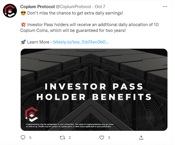 Твиттер Copium Protocol