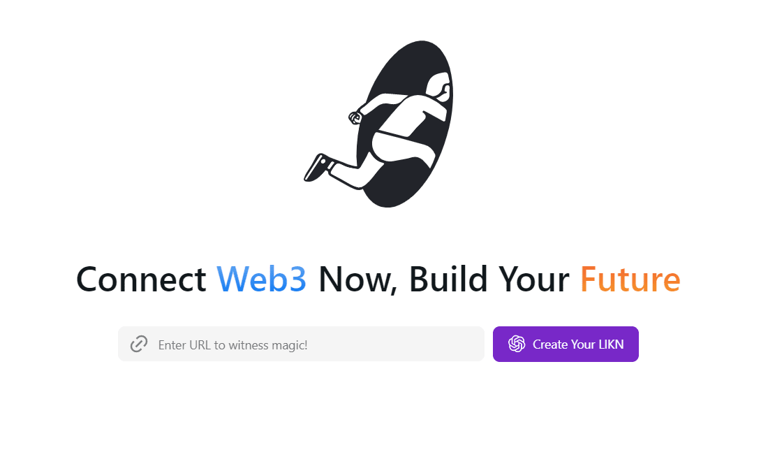 A line for conversion of Web2 content to Web3 on the LIKN site.