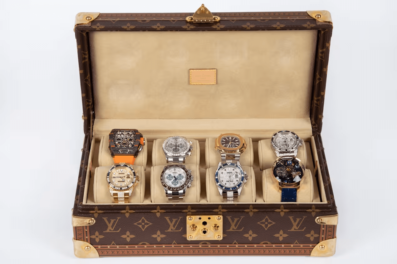 Part of Richard Schueler’s watch collection. Source: Finnish Police