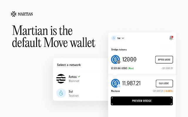 Martian allows users to store stablecoins on two blockchains and swap them via x-chain bridges.