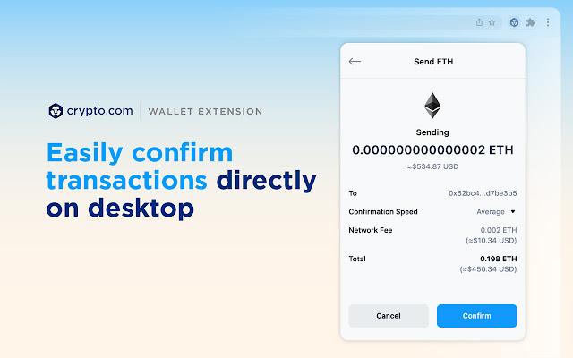 Making transactions from the web browser is easy, fast, and convenient. 