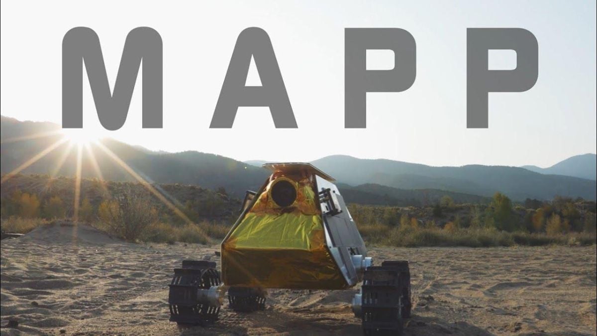 The Lunar Outpost MAPP rover that is set to hold the Bitcoin treasure. Source: Youtube @Lunar Outpost