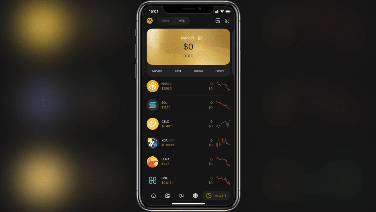 Функціонал криптовалютного гаманця Coin 98