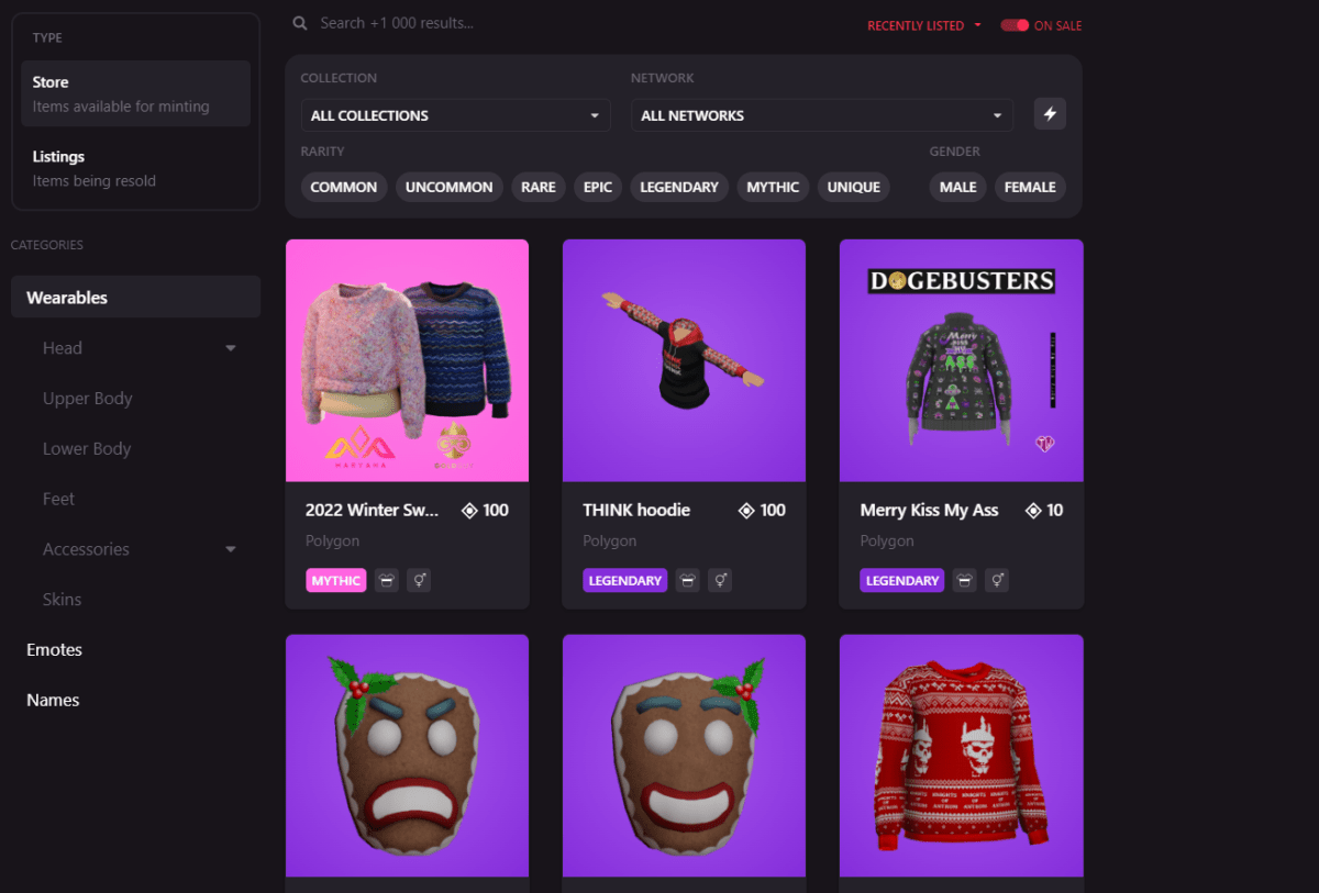 Decentraland NFT Marketplace