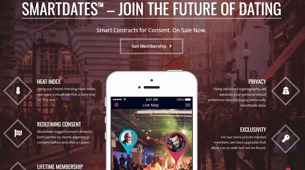 SmartDates - A dApp for Dating. Source: smartdates.io