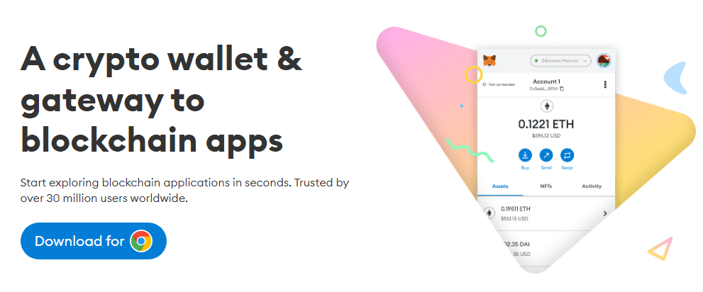 An offer to install a wallet plugin