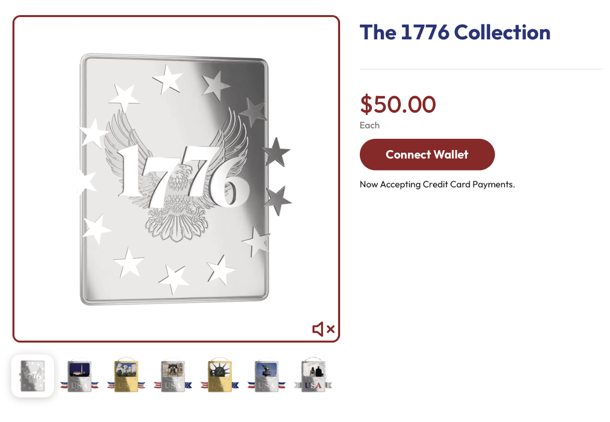 The 1776 collection. Source: Usamemorabilia site