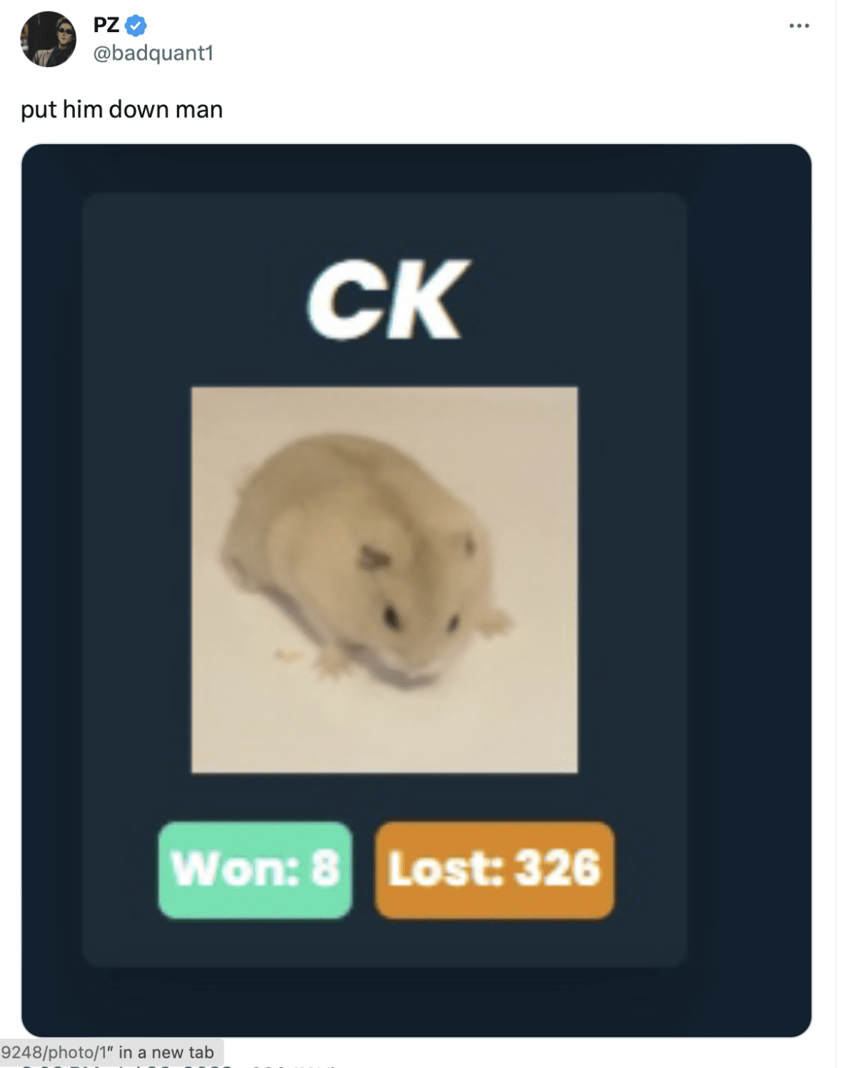 PZ’s tweet. Source: Twitter
