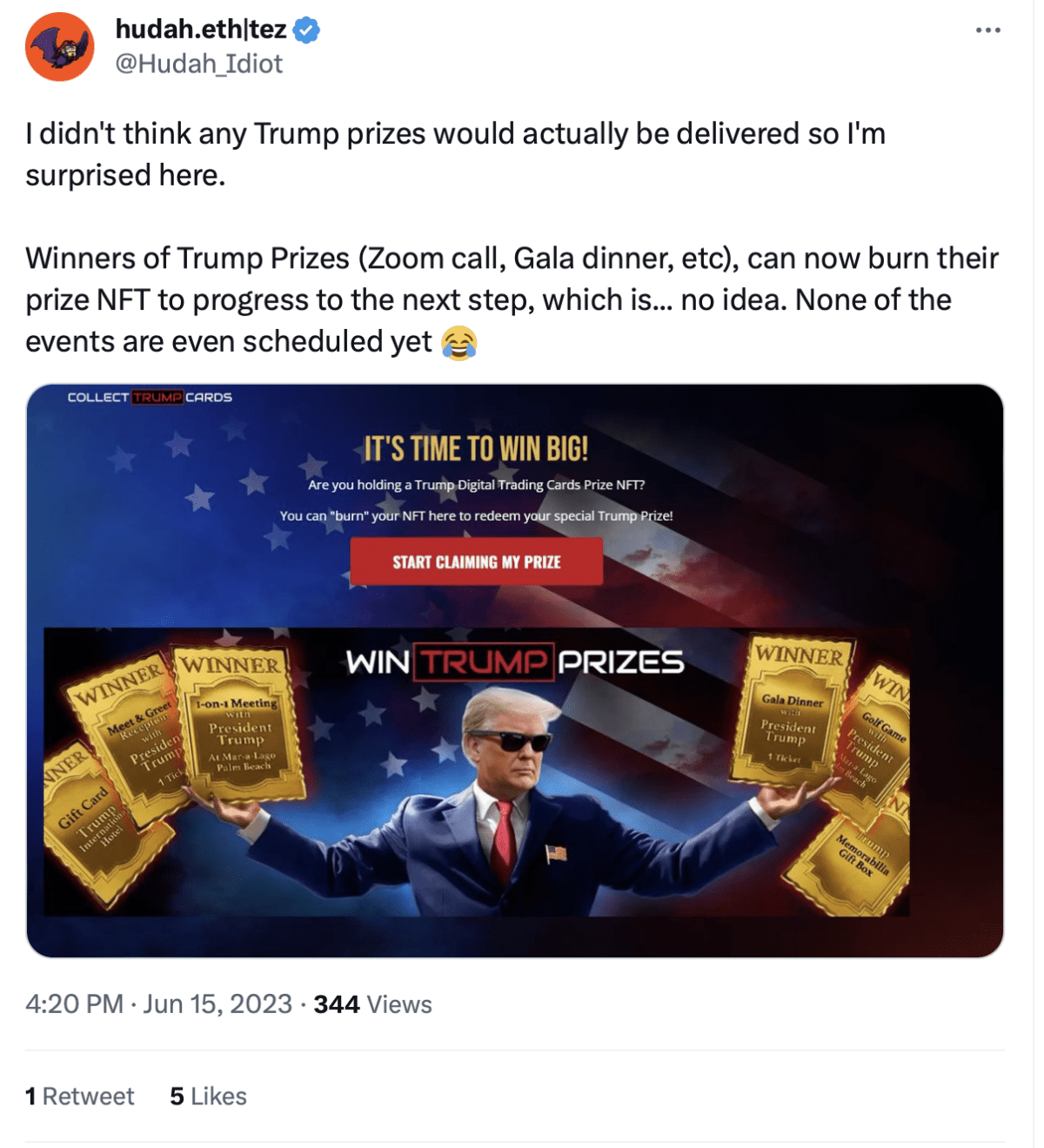 Hudah_Idiot’s tweet. Source: Twitter