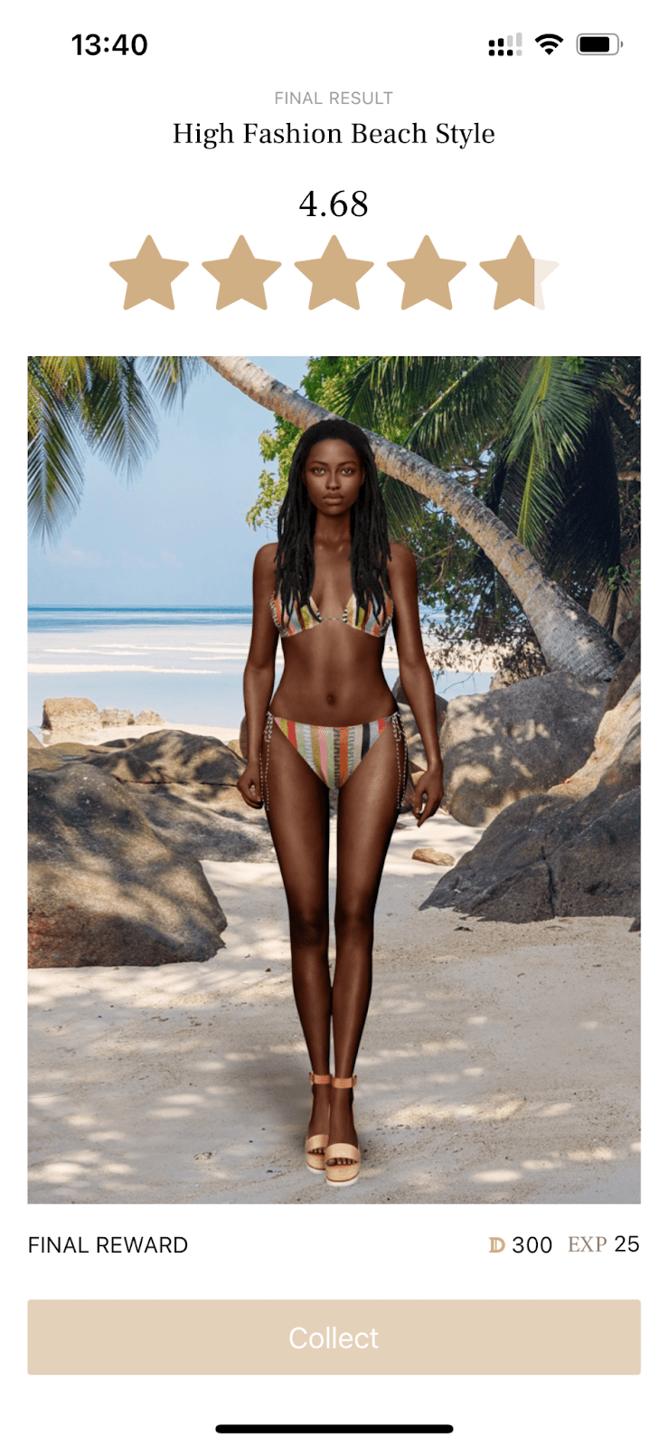 DREST dressing room. Source: DREST app