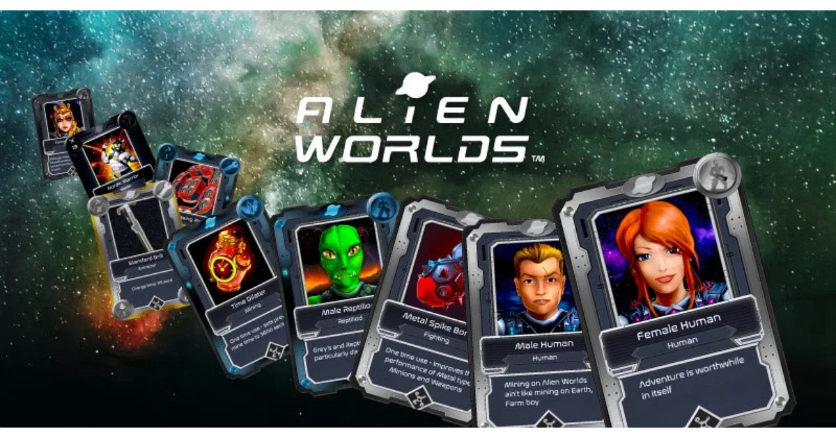 Screenshot from Alien Worlds. Website: https://alienworlds.io/