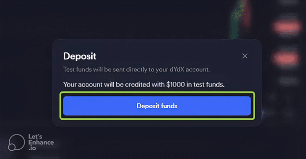 Acquiring test tokens for executing transactions on the dYdX testnet (https://v4.testnet.dydx.exchange/)