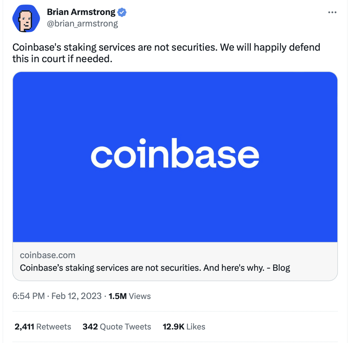 Source: Brian Armstrong’s Twitter