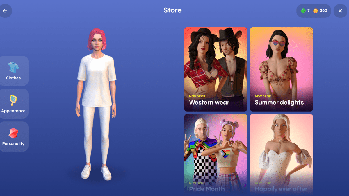 Replika’s store. Source: Replika’s site