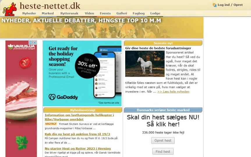 Danes are harnessing horse-related data to educate AI. Source: Heste-Nettet