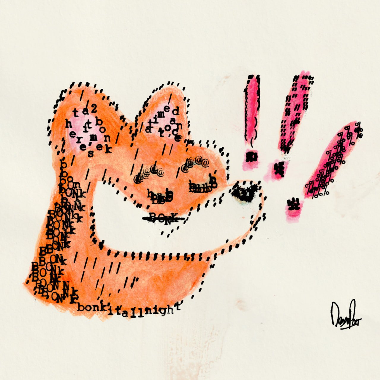 NFT Watercolor Bonk. Джерело: exchange.art