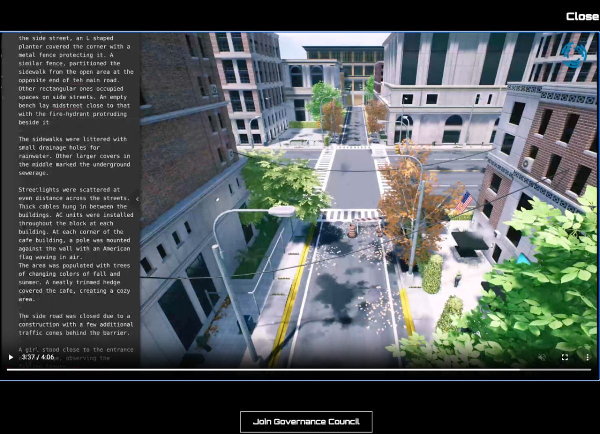 The user’s text is transformed into a living image. Source: Opus.ai.